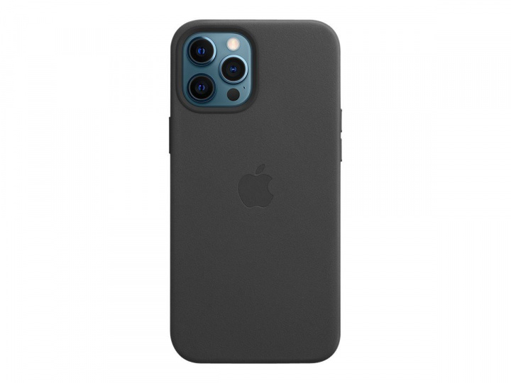 Apple iPhone 12 Pro Max lærveske med MagSafe Svart i gruppen SMARTTELEFON & NETTBRETT / Mobilbeskyttelse / Apple / iPhone 12 Pro / Deksel hos TP E-commerce Nordic AB (C20966)