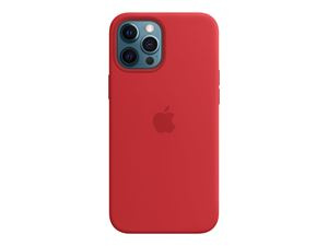 Apple iPhone 12 Pro Max Silicone Case with MagSafe Red i gruppen SMARTTELEFON & NETTBRETT / Mobilbeskyttelse / Apple / iPhone 12 Pro / Deksel hos TP E-commerce Nordic AB (C20973)