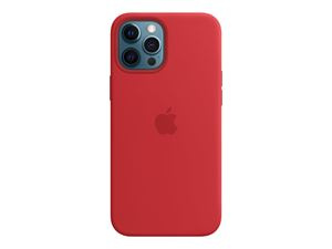 Apple iPhone 12 Pro Max silikonetui med MagSafe rød i gruppen SMARTTELEFON & NETTBRETT / Mobilbeskyttelse / Apple / iPhone 12 Pro / Deksel hos TP E-commerce Nordic AB (C20973)