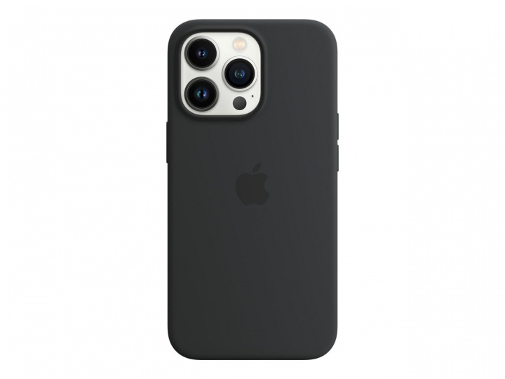 Apple iPhone 13 Pro silikonetui med MagSafe Midnight i gruppen SMARTTELEFON & NETTBRETT / Mobilbeskyttelse / Apple / iPhone 13 Pro / Deksel hos TP E-commerce Nordic AB (C21079)