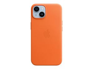 Apple iPhone 14 Lærveske med MagSafe - Oransje i gruppen SMARTTELEFON & NETTBRETT / Mobilbeskyttelse / Apple / iPhone 14 hos TP E-commerce Nordic AB (C21114)