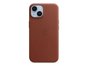 Apple iPhone 14 Leather Case with MagSafe - Umber i gruppen SMARTTELEFON & NETTBRETT / Mobilbeskyttelse / Apple / iPhone 14 hos TP E-commerce Nordic AB (C21115)