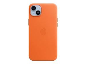 Apple iPhone 14 Plus Leather Case with MagSafe - Orange i gruppen SMARTTELEFON & NETTBRETT / Mobilbeskyttelse / Apple / iPhone 14 hos TP E-commerce Nordic AB (C21139)