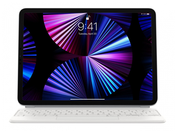 Apple Magic Keyboard iPad Pro 11-in G4/iPad Air G5 Swe White i gruppen SMARTTELEFON & NETTBRETT / Nettbrettbeskyttelse / Apple iPad hos TP E-commerce Nordic AB (C21280)