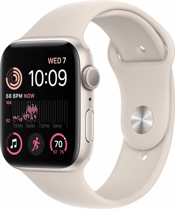 Apple WATCH SE GPS 44MM STARLIGHT i gruppen SMARTTELEFON & NETTBRETT / Trening, hjem og fritid / Apple Watch og tilbehør / Apple Watch hos TP E-commerce Nordic AB (C21340)