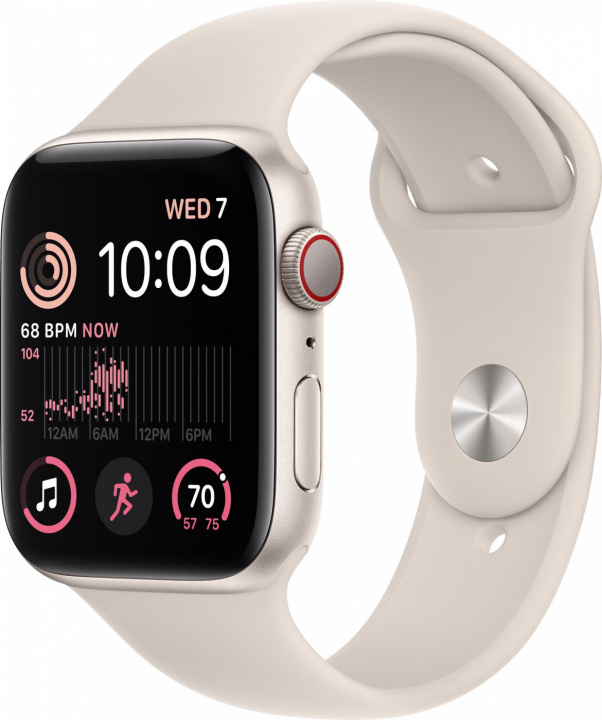 Apple WATCH SE GPS+CEL 44MM STARLIGHT i gruppen SMARTTELEFON & NETTBRETT / Trening, hjem og fritid / Apple Watch og tilbehør / Apple Watch hos TP E-commerce Nordic AB (C21342)