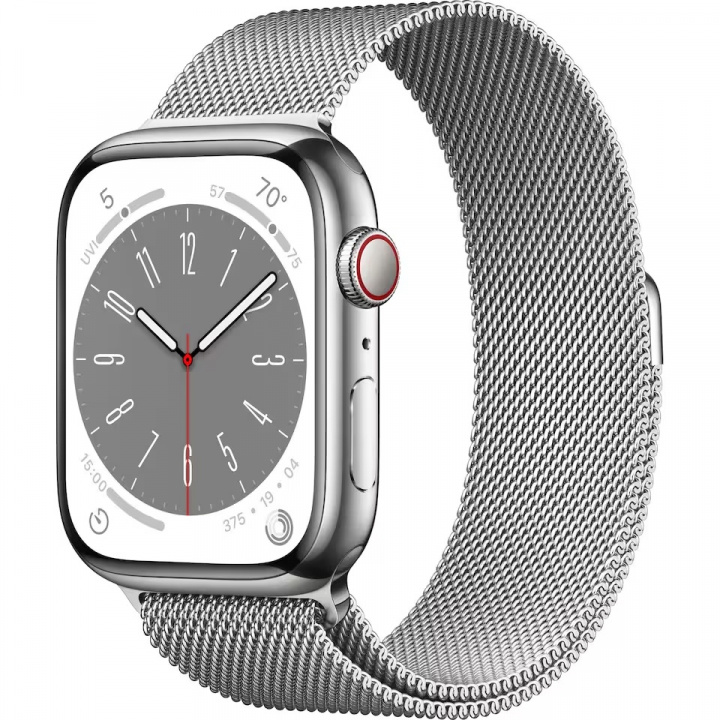 Apple WATCH SERIES 8 GPS + MOBIL 45 MM i gruppen SMARTTELEFON & NETTBRETT / Trening, hjem og fritid / Apple Watch og tilbehør / Apple Watch hos TP E-commerce Nordic AB (C21361)