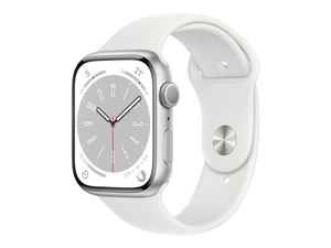 Apple WATCH SERIES 8 GPS 45MM SØLV i gruppen SPORT, FRITID & HOBBY / Smartwatch og Aktivitetsmålere / Smartwatches hos TP E-commerce Nordic AB (C21362)