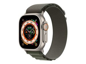 Apple Watch Ultra GPS + Cell 49mm Green Alpine Loop - Small i gruppen SPORT, FRITID & HOBBY / Smartwatch og Aktivitetsmålere / Smartwatches hos TP E-commerce Nordic AB (C21363)