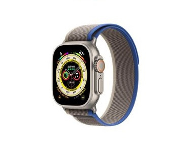 Apple Watch Ultra GPS + mobil 49 mm blå/grå Trail Loop - S/M i gruppen SMARTTELEFON & NETTBRETT / Trening, hjem og fritid / Apple Watch og tilbehør / Apple Watch hos TP E-commerce Nordic AB (C21366)