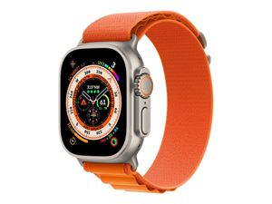 Apple Watch Ultra GPS + Cell 49mm Orange Alpine Loop - Large i gruppen SPORT, FRITID & HOBBY / Smartwatch og Aktivitetsmålere / Smartwatches hos TP E-commerce Nordic AB (C21371)