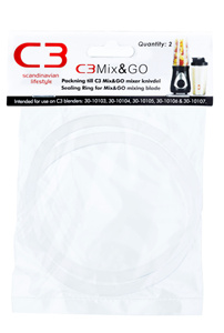 C3 *Ekstra silikonpakninger Mix&GO Blender 2-pakning i gruppen HJEM, HUS OG HAGE / Husholdningsapparater / Matprosessorer og kjøkkenassistenter / Miksere og blendere hos TP E-commerce Nordic AB (C21415)