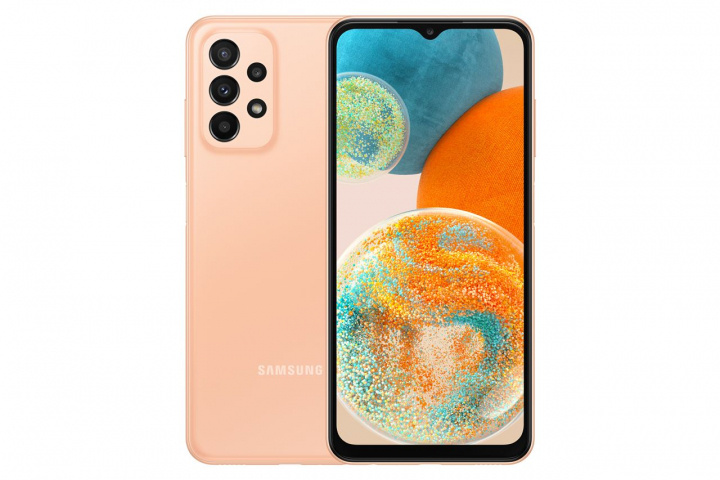 Samsung Galaxy A23 5G 64Gb Oransje i gruppen SMARTTELEFON & NETTBRETT / Mobiltelefoner & smartphones hos TP E-commerce Nordic AB (C21647)