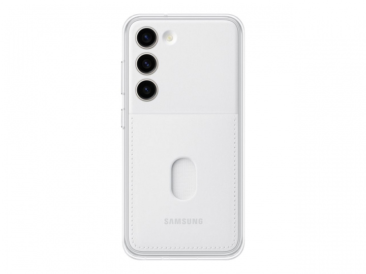 Samsung Galaxy S23 Frame Cover Hvit i gruppen SMARTTELEFON & NETTBRETT / Mobilbeskyttelse / Samsung hos TP E-commerce Nordic AB (C21706)