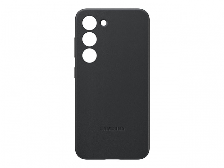 Samsung Galaxy S23 Leather Case Black i gruppen SMARTTELEFON & NETTBRETT / Mobilbeskyttelse / Samsung hos TP E-commerce Nordic AB (C21707)