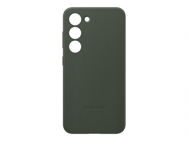 Samsung Galaxy S23 Leather Case Green i gruppen SMARTTELEFON & NETTBRETT / Mobilbeskyttelse / Samsung hos TP E-commerce Nordic AB (C21709)