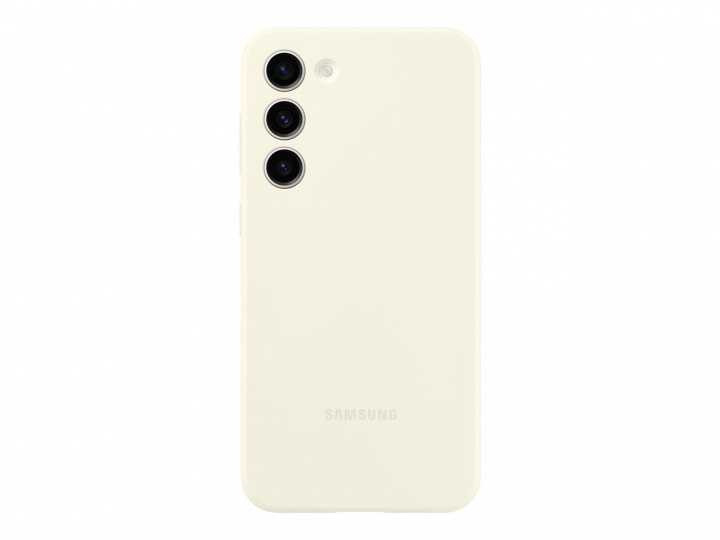 Samsung Galaxy S23 Plus silikonetui Cream i gruppen SMARTTELEFON & NETTBRETT / Mobilbeskyttelse / Samsung hos TP E-commerce Nordic AB (C21718)