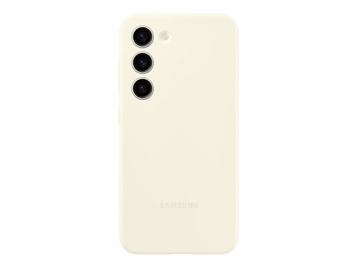Samsung Galaxy S23 Silikondeksel Cream i gruppen SMARTTELEFON & NETTBRETT / Mobilbeskyttelse / Samsung hos TP E-commerce Nordic AB (C21730)