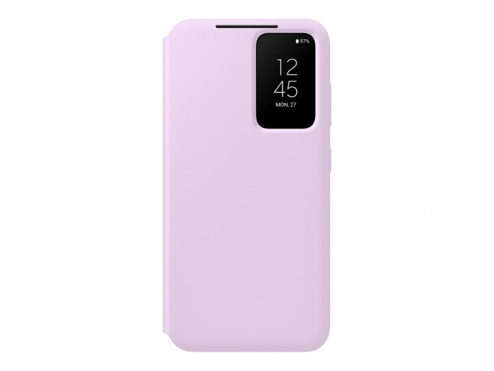 Samsung Galaxy S23 Smart View Wallet-etui i lilla i gruppen SMARTTELEFON & NETTBRETT / Mobilbeskyttelse / Samsung hos TP E-commerce Nordic AB (C21740)
