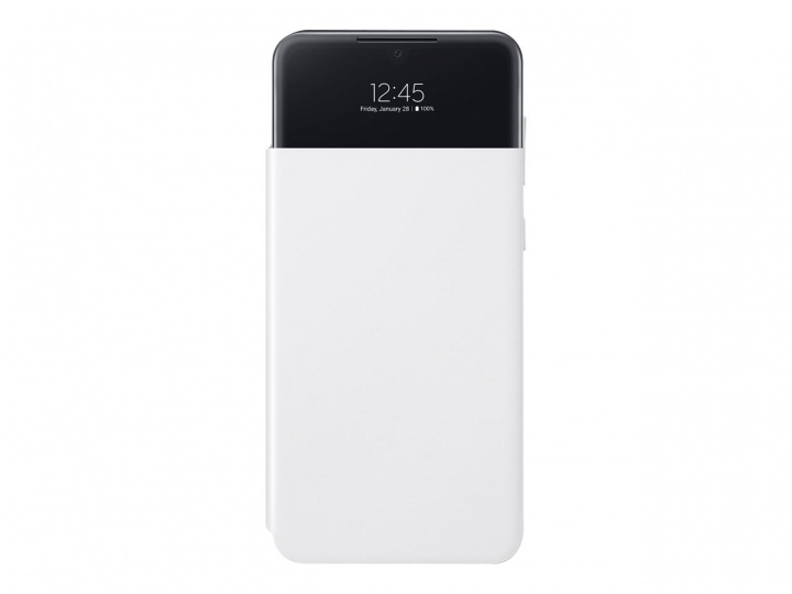 Samsung S-View Wallet Cover Galaxy A33 White i gruppen SMARTTELEFON & NETTBRETT / Mobilbeskyttelse / Samsung hos TP E-commerce Nordic AB (C21889)