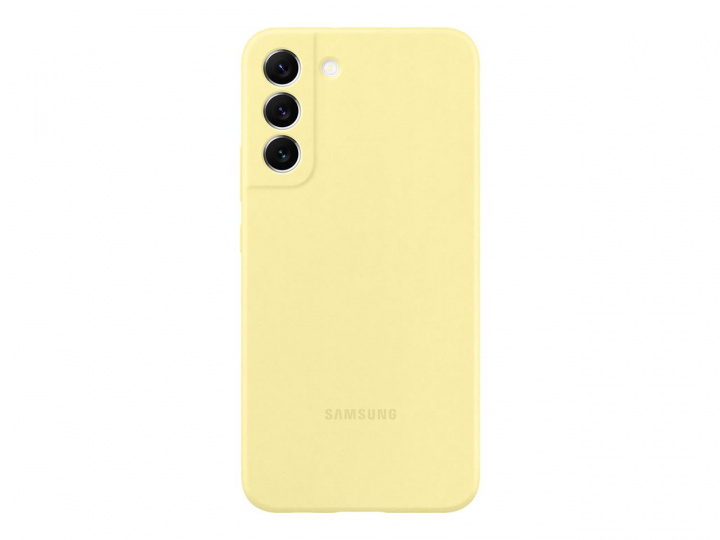 Samsung Silicone Cover Galaxy S22 Plus Yellow i gruppen SMARTTELEFON & NETTBRETT / Mobilbeskyttelse / Samsung hos TP E-commerce Nordic AB (C21912)