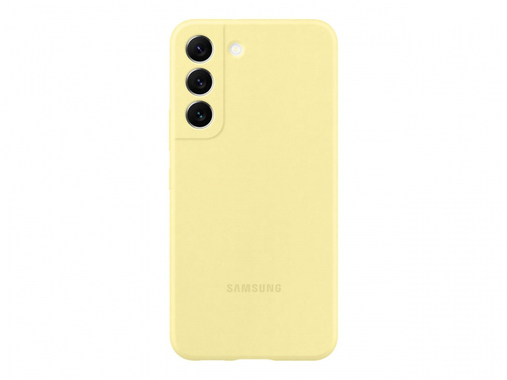 Samsung Silicone Cover Galaxy S22 Yellow i gruppen SMARTTELEFON & NETTBRETT / Mobilbeskyttelse / Samsung hos TP E-commerce Nordic AB (C21913)