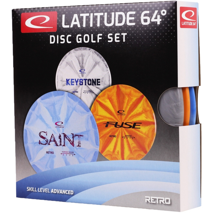 Latitude 64 Disc Golf Retro Burst Advanced Startset i gruppen LEKER, BARN OG BABY / Uteleker / Sport & spill hos TP E-commerce Nordic AB (C22076)