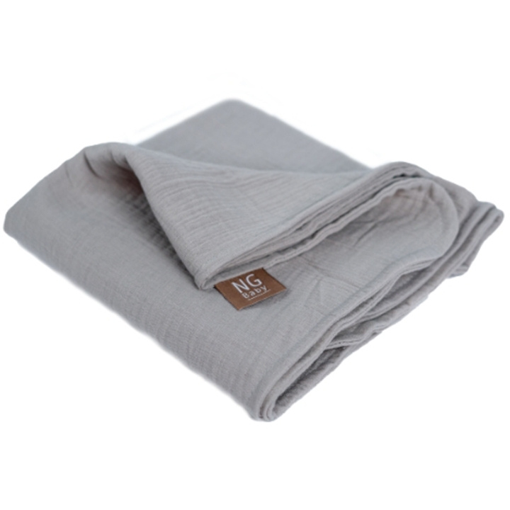 NG Baby Musselinpledd Deluxe Greige i gruppen LEKER, BARN OG BABY / Barnetekstiler / Babytepper hos TP E-commerce Nordic AB (C22111)