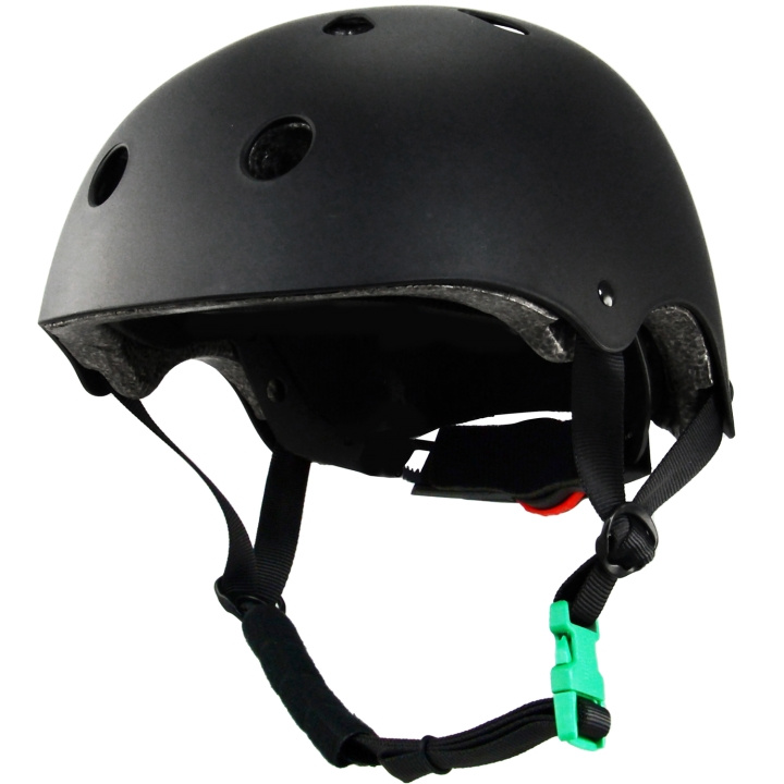 SportMe Skatehjelm S 46-53cm Green Buckle Black i gruppen SPORT, FRITID & HOBBY / Sportsutstyr / Sykkeltilbehør / Hjelmer hos TP E-commerce Nordic AB (C22156)