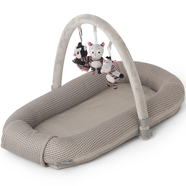 Carlobaby Babynest, Waffle, Grå i gruppen LEKER, BARN OG BABY / Barnetekstiler / Babynest hos TP E-commerce Nordic AB (C22180)