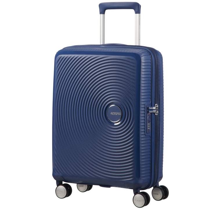 American Tourister Soundbox Cabin Bag Exp. 55 Midnight Navy i gruppen SPORT, FRITID & HOBBY / Reise / Kofferter hos TP E-commerce Nordic AB (C22187)