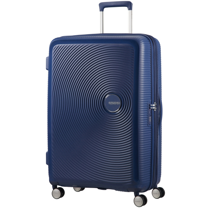 American Tourister Soundbox Resväska 77 Exp. Midnight Navy i gruppen SPORT, FRITID & HOBBY / Reise / Kofferter hos TP E-commerce Nordic AB (C22193)