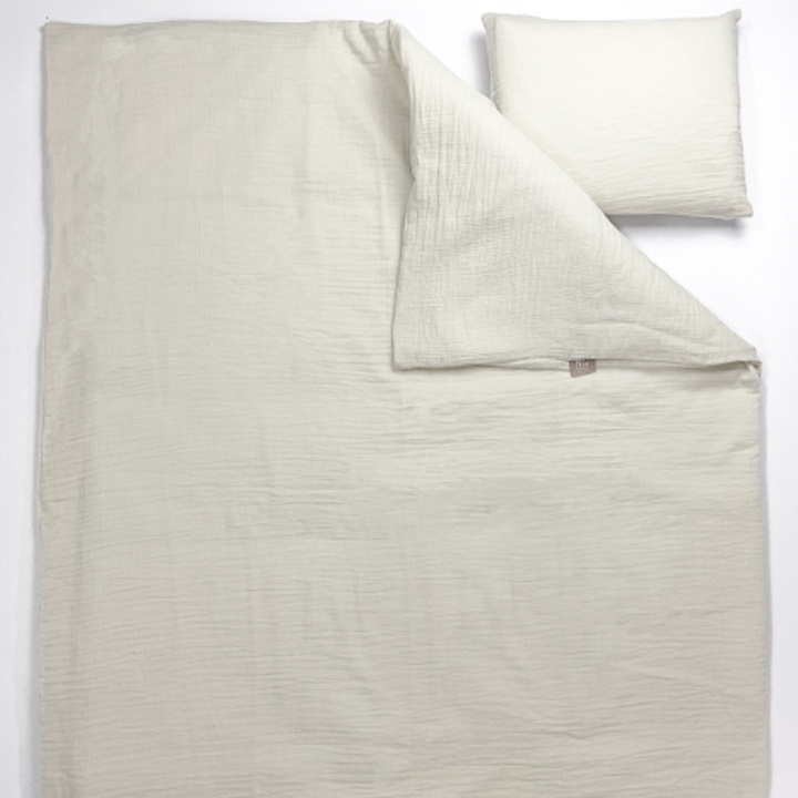 NG Baby Dynetrekk Cradle Muslin Ivory i gruppen LEKER, BARN OG BABY / Barnetekstiler / Sengetøy / Sengetøy for barneseng hos TP E-commerce Nordic AB (C22194)