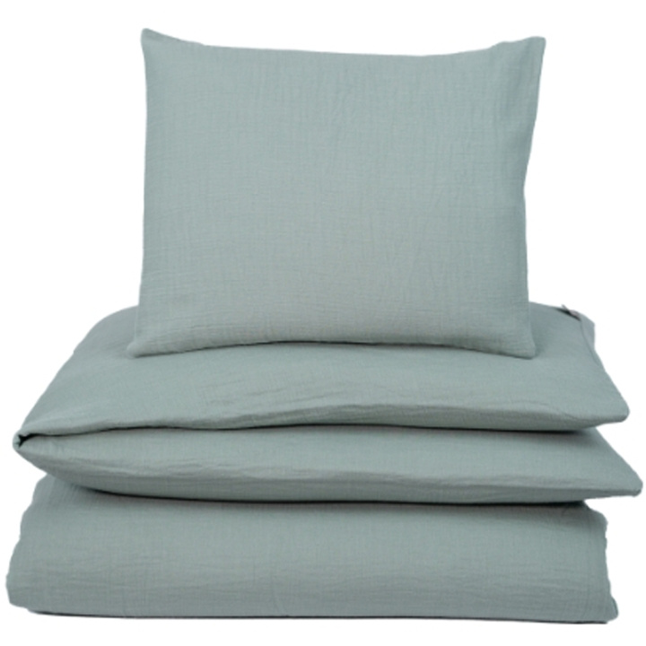 NG Baby Dynetrekk Vagga/Vagga Muslin Frosty Green i gruppen LEKER, BARN OG BABY / Barnetekstiler / Sengetøy / Sengetøy for barneseng hos TP E-commerce Nordic AB (C22196)