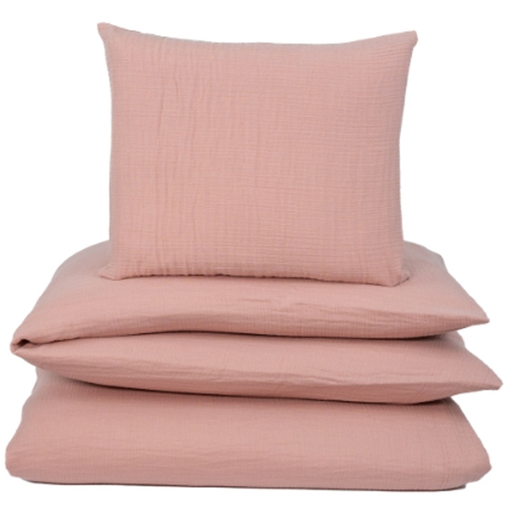 NG Baby Dynetrekk Cradle Muslin Rose i gruppen LEKER, BARN OG BABY / Barnetekstiler / Sengetøy / Sengetøy for barneseng hos TP E-commerce Nordic AB (C22197)