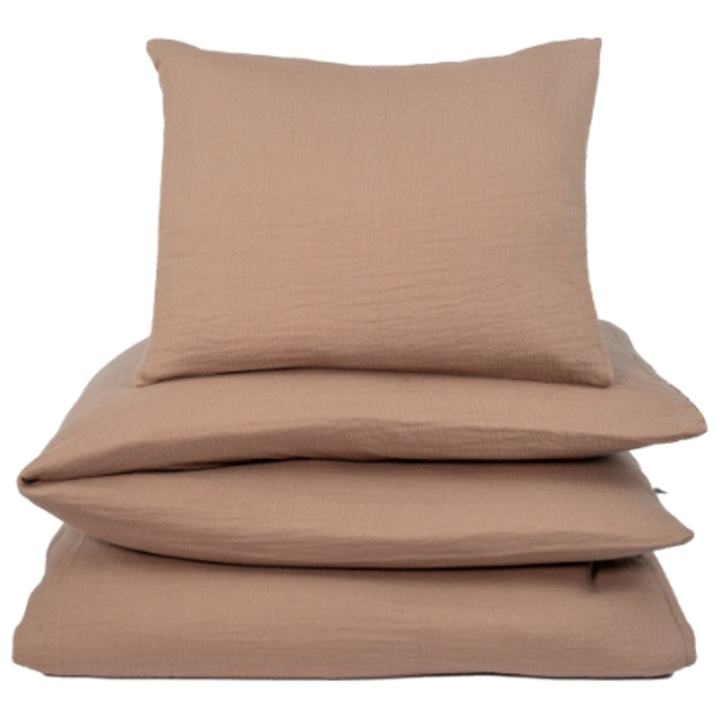 NG Baby Dynetrekk Cradle Muslin Brun i gruppen LEKER, BARN OG BABY / Barnetekstiler / Sengetøy / Sengetøy for barneseng hos TP E-commerce Nordic AB (C22198)