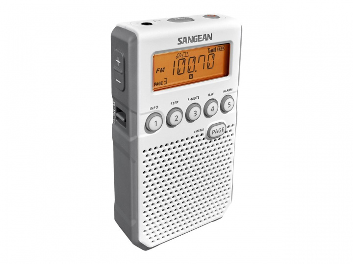 Sangean DT-800 Lommeradio, hvit i gruppen Elektronikk / Lyd & Bilde / Hjemmekino, HiFi og bærbar / Radio & Vekkerklokker / Radio hos TP E-commerce Nordic AB (C22364)