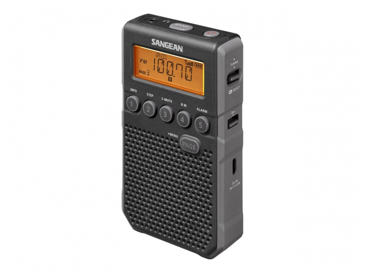 Sangean DT-800 Lommeradio, svart i gruppen Elektronikk / Lyd & Bilde / Hjemmekino, HiFi og bærbar / Radio & Vekkerklokker / Radio hos TP E-commerce Nordic AB (C22365)