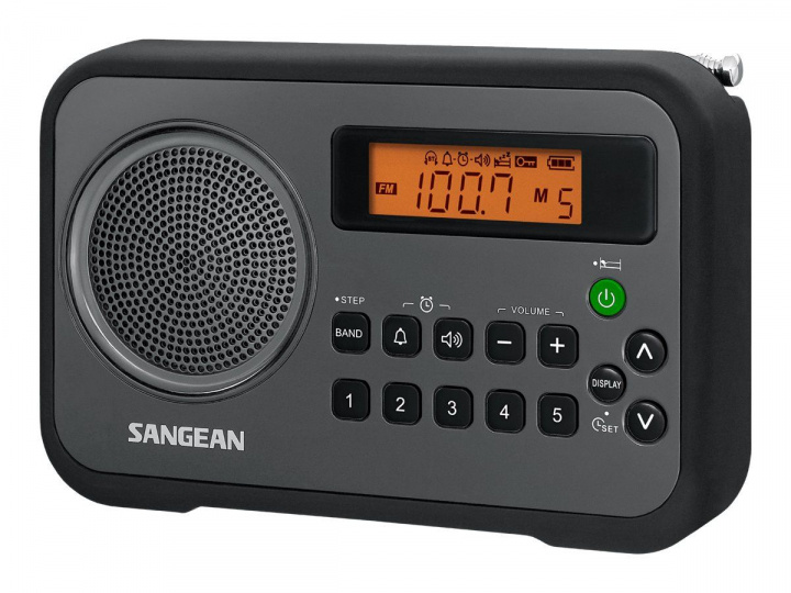 Sangean PRD18 - Bærbar radio, svart i gruppen Elektronikk / Lyd & Bilde / Hjemmekino, HiFi og bærbar / Radio & Vekkerklokker / Radio hos TP E-commerce Nordic AB (C22372)