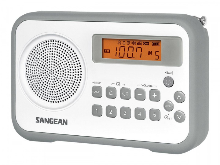 Sangean PRD18 - Bærbar radio, grå i gruppen Elektronikk / Lyd & Bilde / Hjemmekino, HiFi og bærbar / Radio & Vekkerklokker / Radio hos TP E-commerce Nordic AB (C22374)