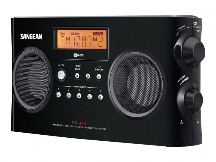 Sangean PRD5 - Bærbar radio, svart i gruppen Elektronikk / Lyd & Bilde / Hjemmekino, HiFi og bærbar / Radio & Vekkerklokker / Radio hos TP E-commerce Nordic AB (C22378)