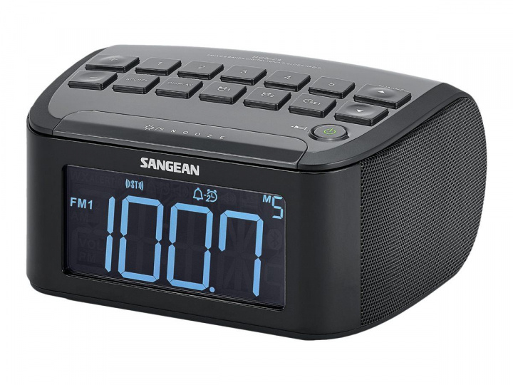 Sangean RCR24 - Klokkeradio, svart i gruppen Elektronikk / Lyd & Bilde / Hjemmekino, HiFi og bærbar / Radio & Vekkerklokker / Klokke Radio hos TP E-commerce Nordic AB (C22379)