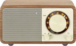 Sangean WR7 - Miniradio, valnøtt i gruppen Elektronikk / Lyd & Bilde / Hjemmekino, HiFi og bærbar / Radio & Vekkerklokker / Radio hos TP E-commerce Nordic AB (C22387)