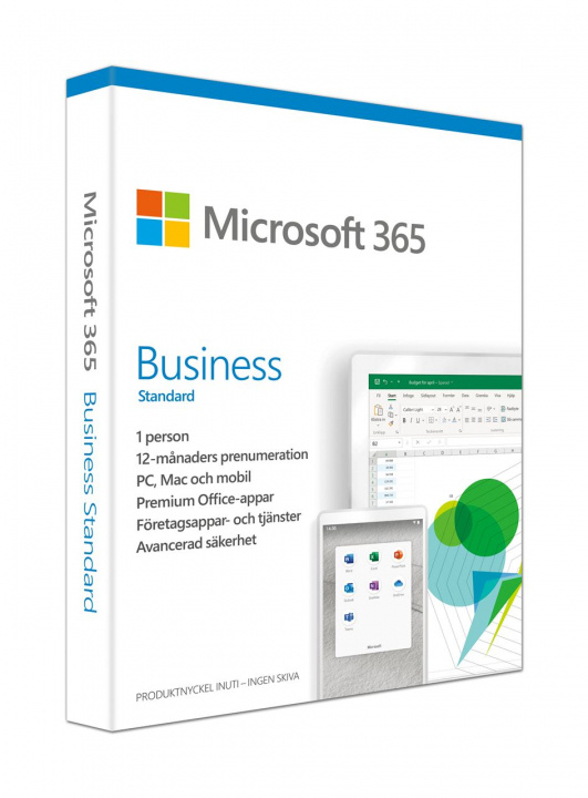 Microsoft Microsoft 365 Business Standard inkl. Teams Svensk 1anv 1år i gruppen Datautstyr / Datamaskin Tilbehør / Software hos TP E-commerce Nordic AB (C22504)