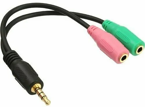 InLine 4-polet TRRS CTIA-adapter, svart i gruppen Datautstyr / Bærbare datamaskiner og tilbehør / Dokkingstasjoner hos TP E-commerce Nordic AB (C22727)
