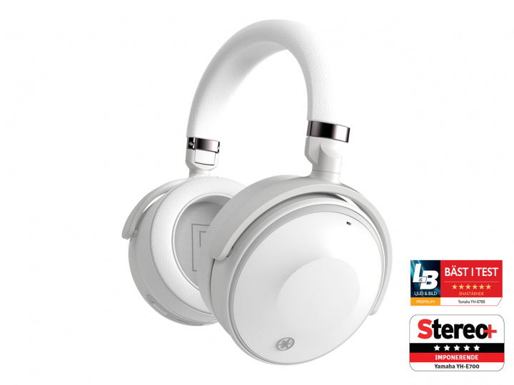 Yamaha YH-E700A - Over-øret-hodetelefoner med avansert ANC, hvit i gruppen Elektronikk / Lyd & Bilde / Hodetelefoner & Tilbehør / Hodetelefoner hos TP E-commerce Nordic AB (C22831)