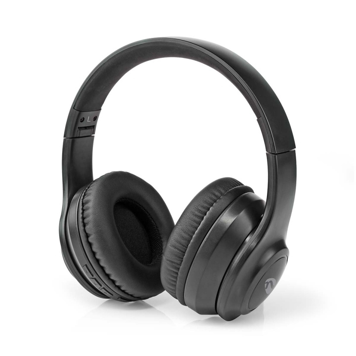 Nedis Trådløse Over-Ear hodetelefoner | Maksimal batteritid: 16 timer | Innebygd mikrofon | Trykk kontroll | Stemmestyring | Volumkontroll | Reiseveske inkludert | Sort i gruppen Elektronikk / Lyd & Bilde / Hodetelefoner & Tilbehør / Hodetelefoner hos TP E-commerce Nordic AB (C22837)