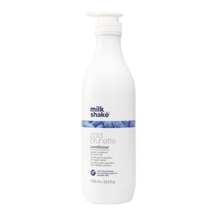 Milk_Shake Cold Brunette Conditioner 1000ml i gruppen HELSE OG SKJØNNHET / Hår & styling / Hårpleie / Hårfarge / Sølv balsam hos TP E-commerce Nordic AB (C23008)