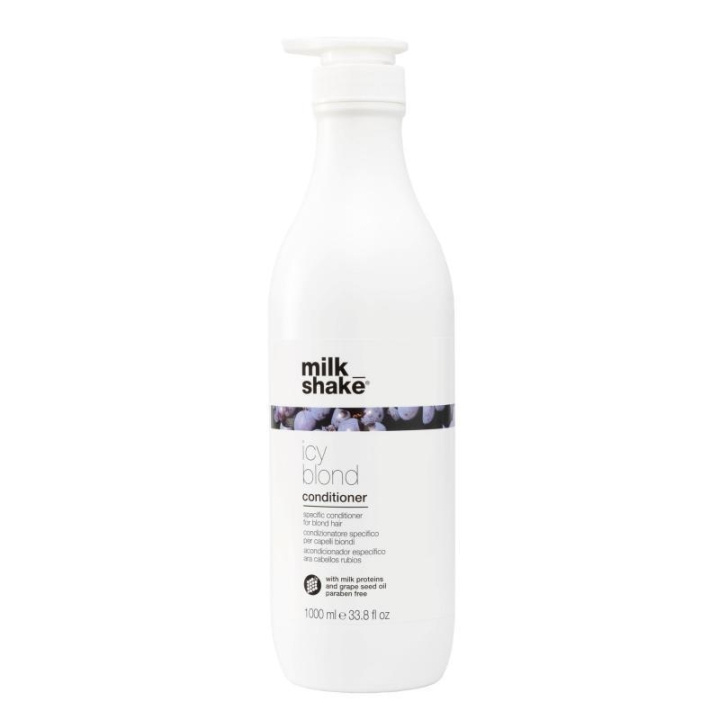 Milk_Shake Icy Blonde Conditioner 1000ml i gruppen HELSE OG SKJØNNHET / Hår & styling / Hårpleie / Hårfarge / Sølv balsam hos TP E-commerce Nordic AB (C23010)