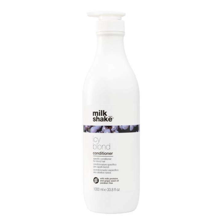 Milk_Shake Icy Blond Balsam 1000 ml i gruppen HELSE OG SKJØNNHET / Hår & styling / Hårpleie / Hårfarge / Sølv balsam hos TP E-commerce Nordic AB (C23010)